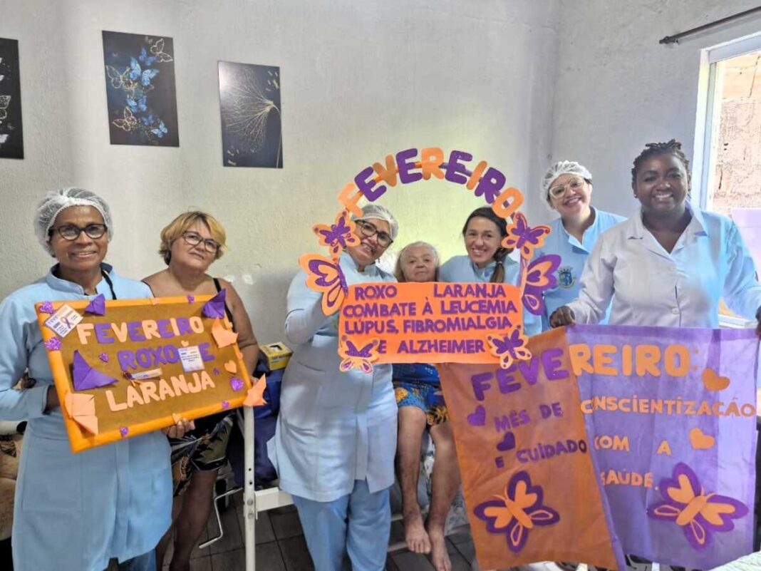 Atenção Domiciliar aldeense promove conscientização no “Fevereiro Roxo”