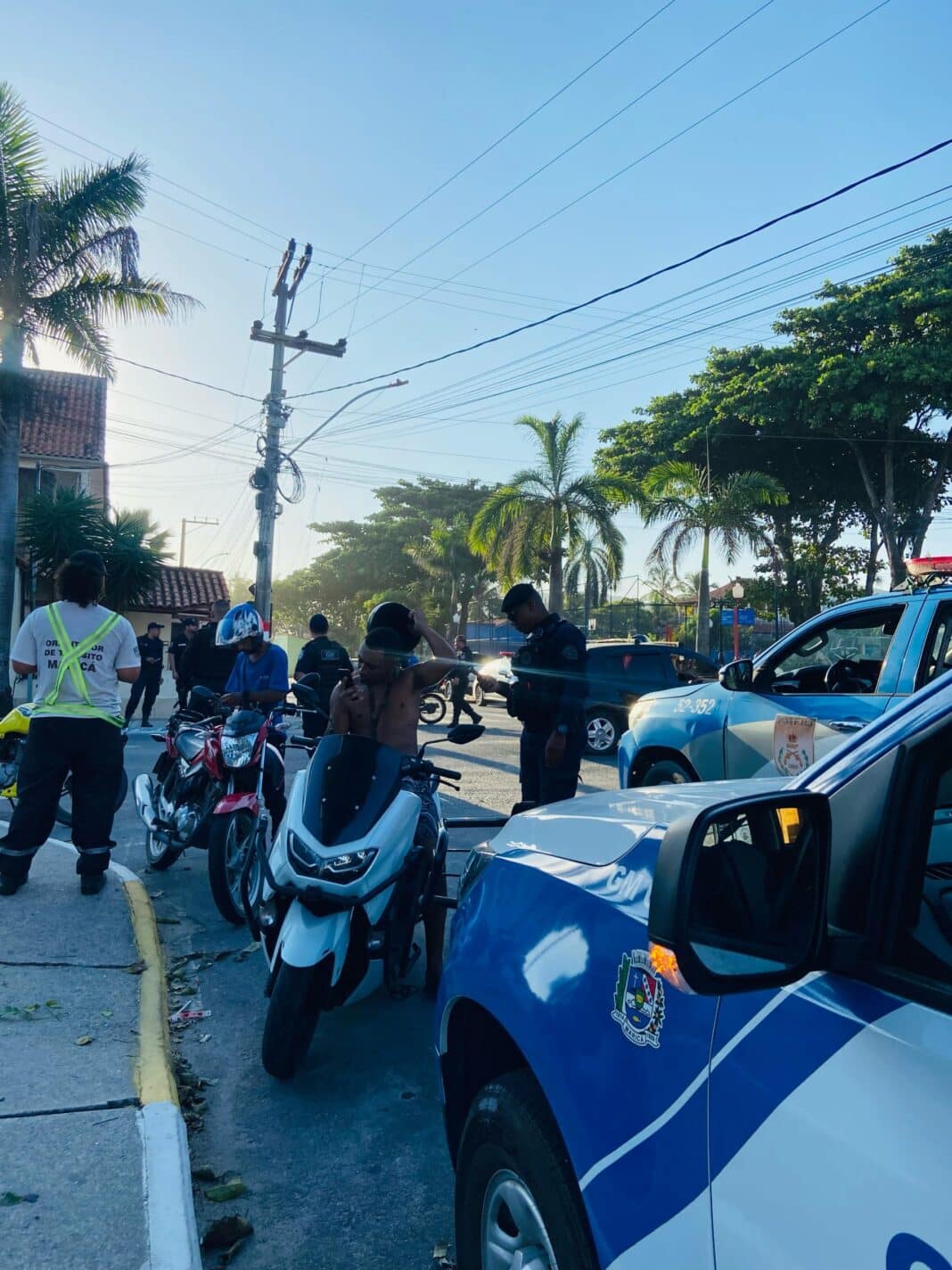 Operação Somando Forças de Maricá fiscaliza veículos na cidade