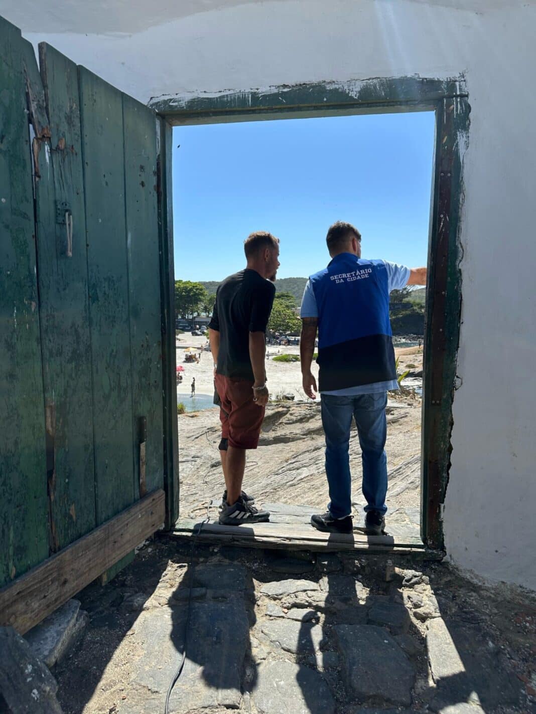 Vice-prefeito e secretário da Cidade, Miguel Alencar, vistoria revitalização do Forte São Mateus