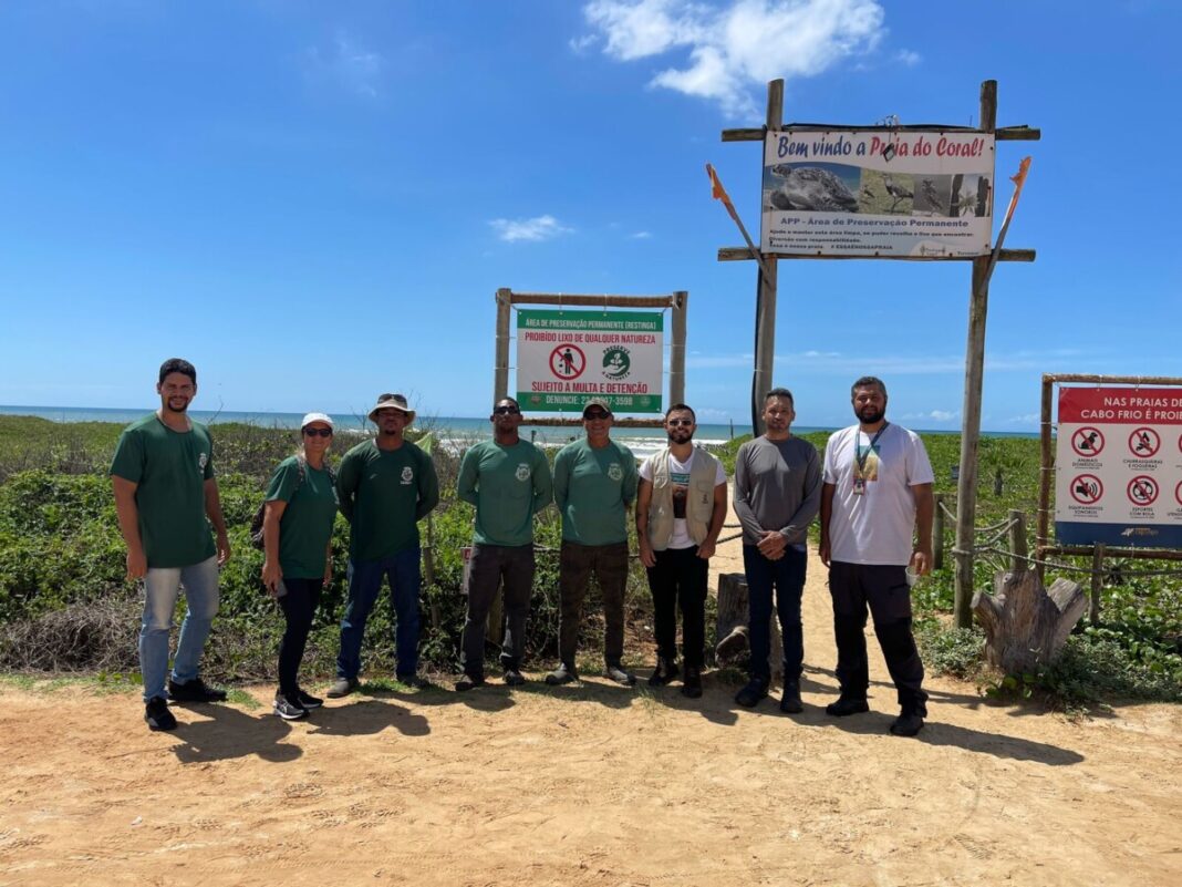 Equipe Verde realiza ações ambientais no Loteamento Terra Mar, em Tamoios