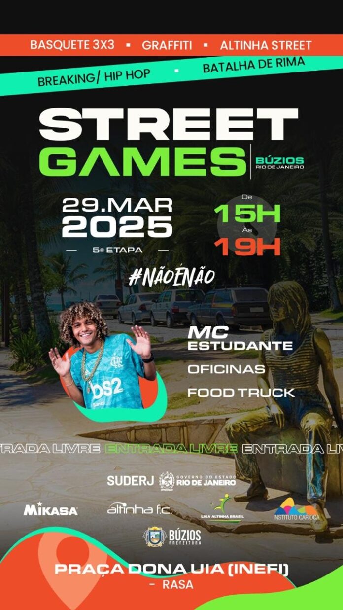 Praça Tia Uia sedia 5ª edição dos Street Games neste sábado