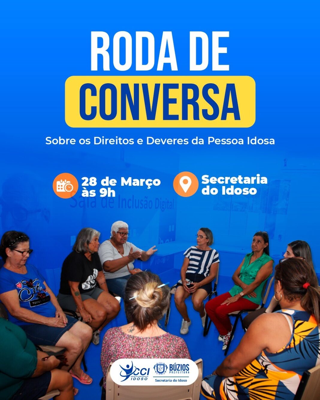 Prefeitura de Búzios promove roda de conversa sobre Direitos e Deveres da Pessoa Idosa
