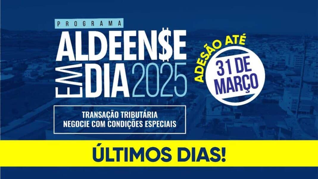 Programa “Aldeense em Dia” vai até segunda-feira (31)