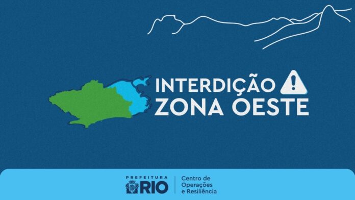 Reparos em tubulação de água interditam trecho da Estrada do Campinho, em Cosmos, até 26 de abril