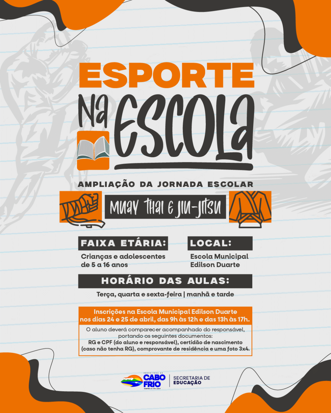 Cabo Frio lança projeto “Esporte na Escola” para fortalecer educação e cidadania
