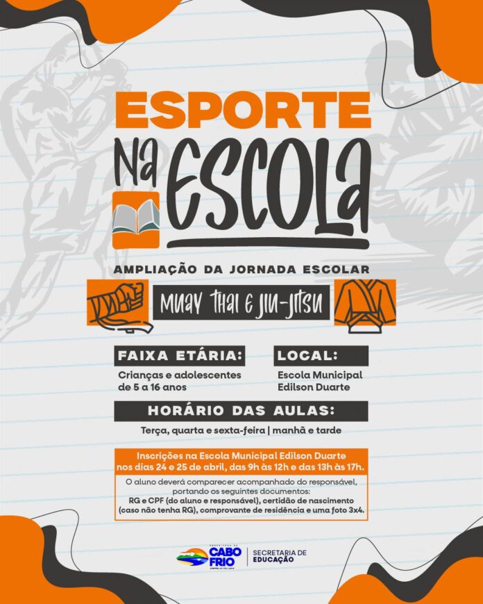 Cabo Frio lança projeto “Esporte na Escola” para fortalecer educação e cidadania