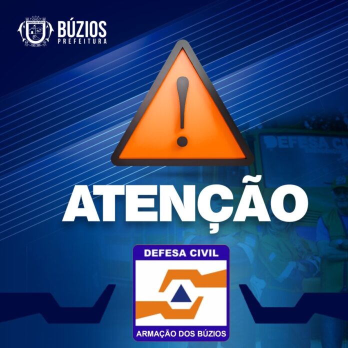 Defesa Civil de Búzios alerta para previsão de pancadas isoladas de chuva na região
