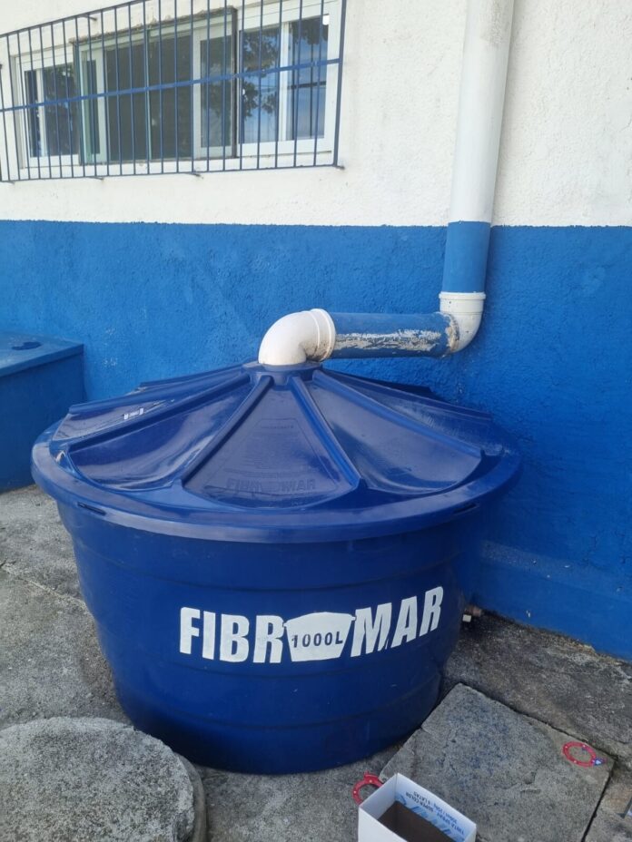 Escola Municipal Pedro Jotha implementa sistema de aproveitamento de água da chuva