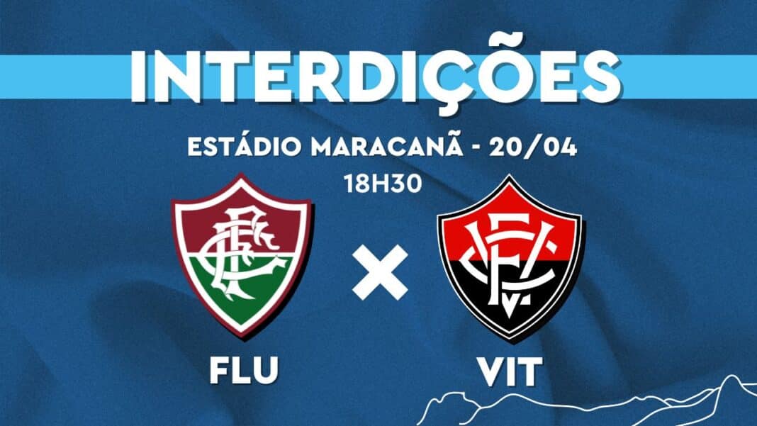 Prefeitura do Rio monta um esquema de trânsito especial para o jogo entre Fluminense x Vitória, no domingo 20/04