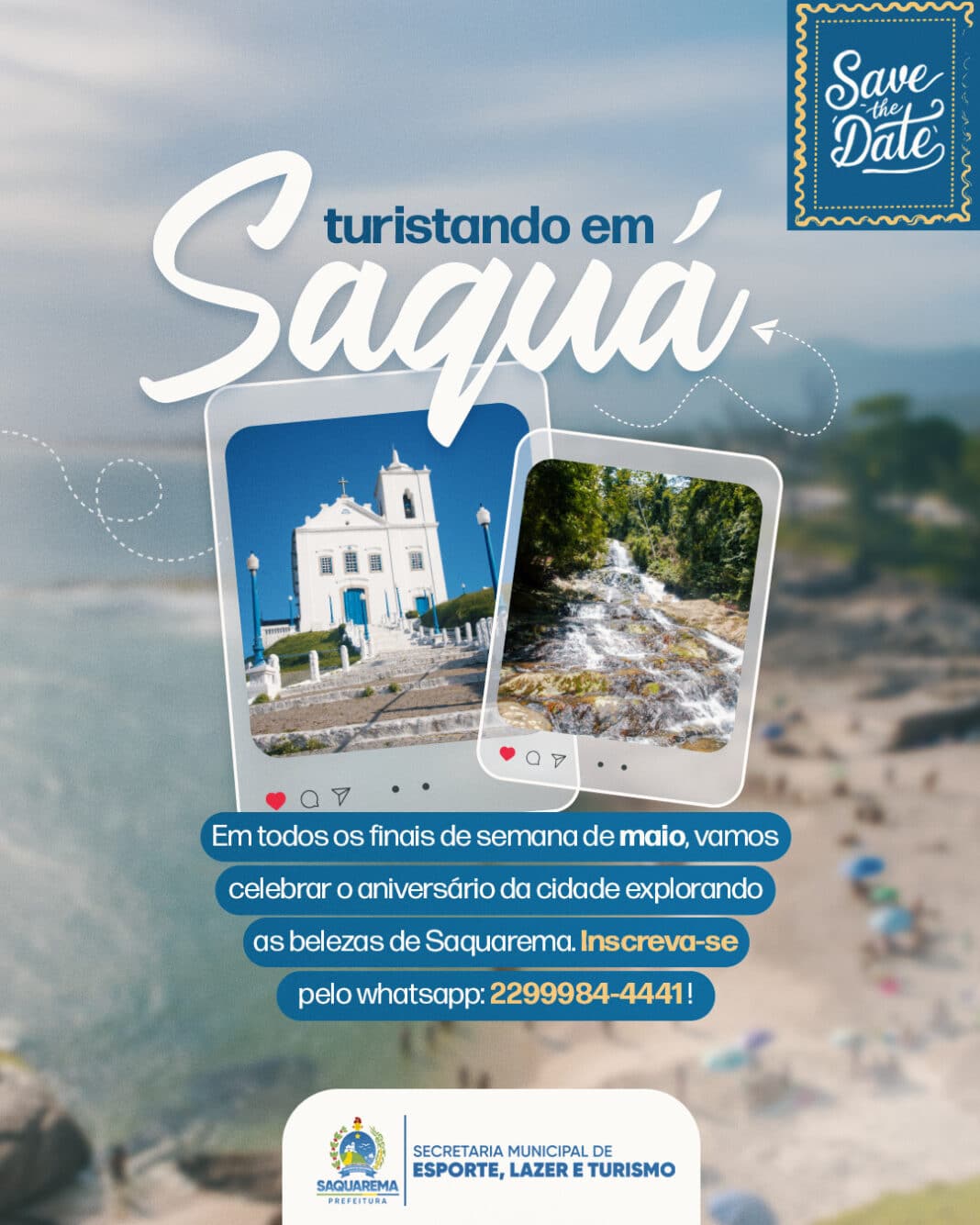 Prefeitura realizará o Turistando em Saquá, com passeios turísticos e culturais pela cidade