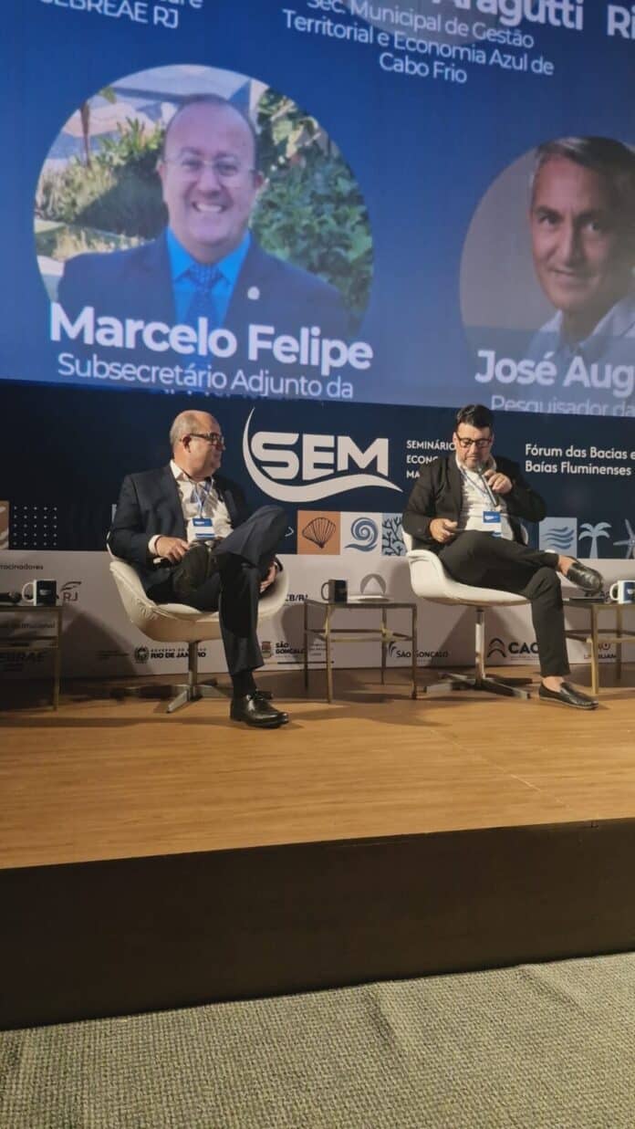 Secretário de Gestão Territorial e Economia Azul participa de seminário em São Gonçalo