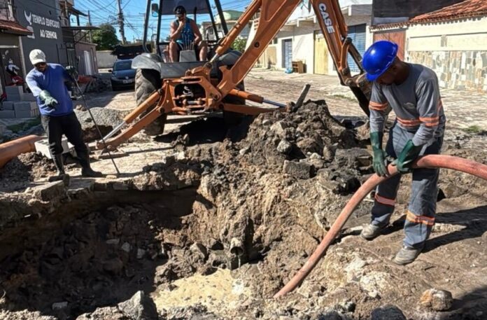 Bairro Guarani, em Cabo Frio, recebe obras de reparo na rede de drenagem pluvial
