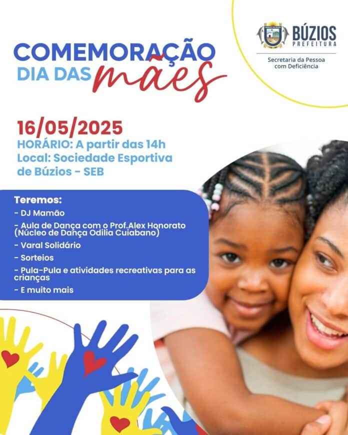 Búzios promove tarde especial para mães atípicas e mães com deficiência em celebração ao Dia das Mães