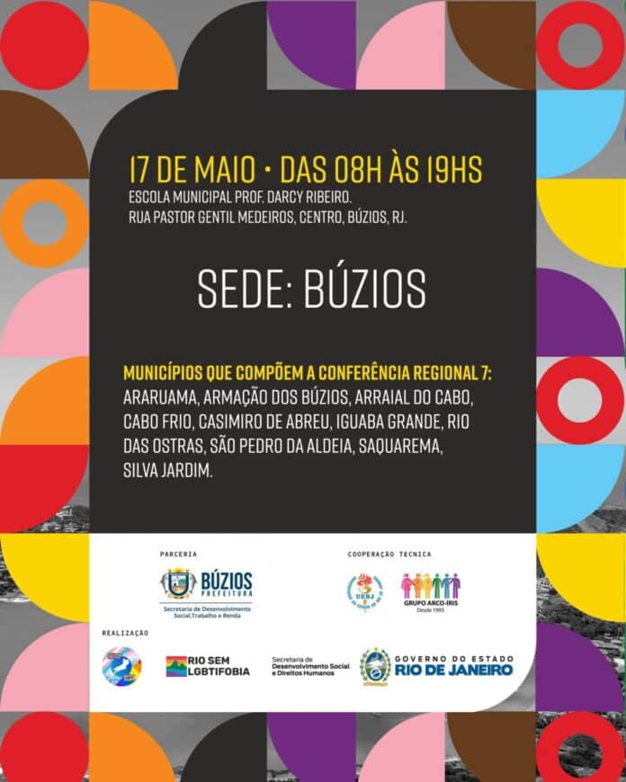 Búzios sedia a Conferência Regional 7 (Baixada Litorânea) neste sábado (17)na  Escola Darcy Ribeiro
