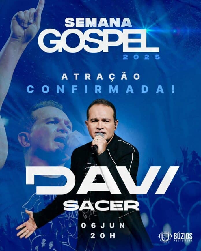 Davi Sacer é atração confirmada no Festival Gospel de Búzios