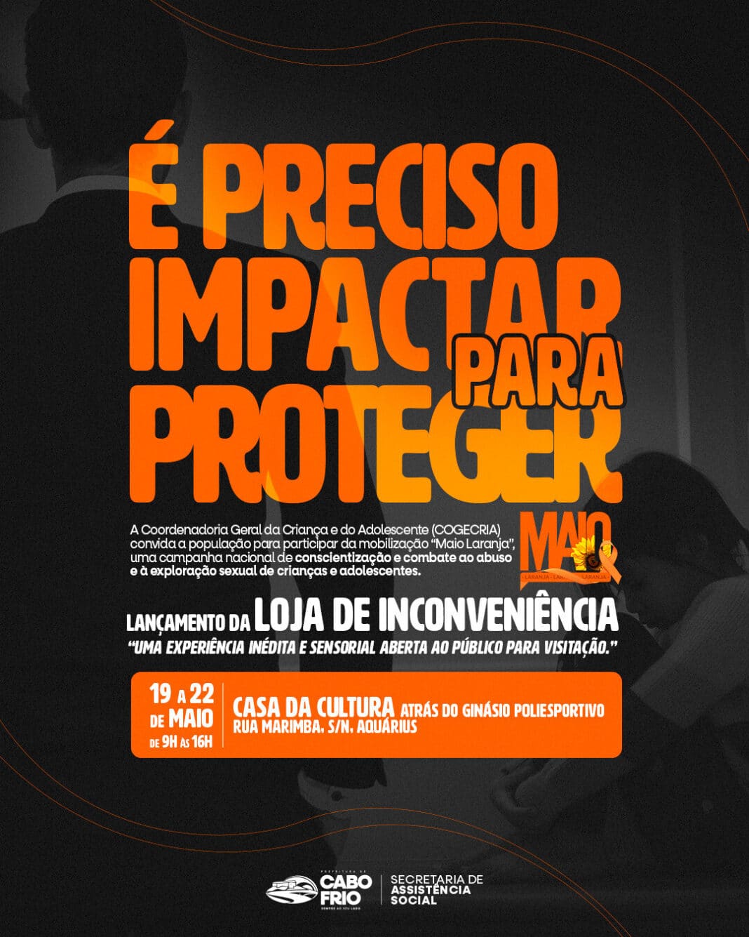 Experiência sensorial em Tamoios provoca reflexão sobre violência infantil