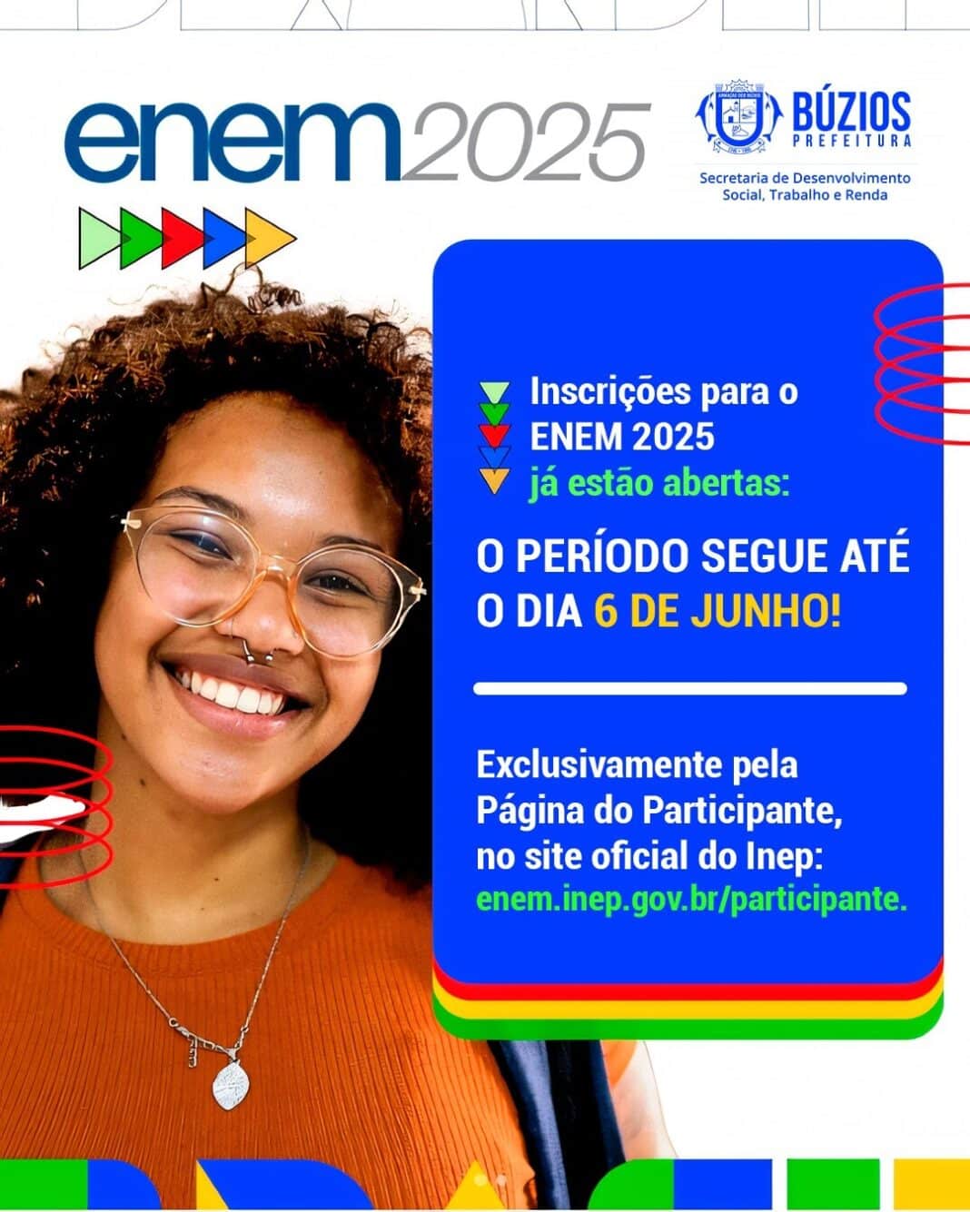 Inscrições para o ENEM 2025 já estão abertas: alunos do Pé-de-Meia devem fazer a pré-inscrição