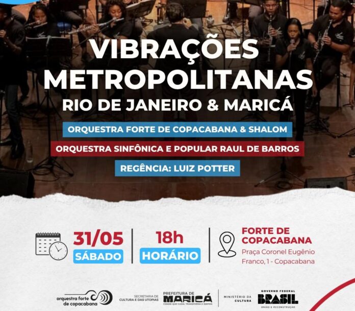 Orquestra maricaense Raul de Barros participa do projeto Vibrações Metropolitanas