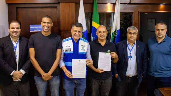 Prefeito Fábio do Pastel recebe secretário estadual de Agricultura, Pecuária e Abastecimento