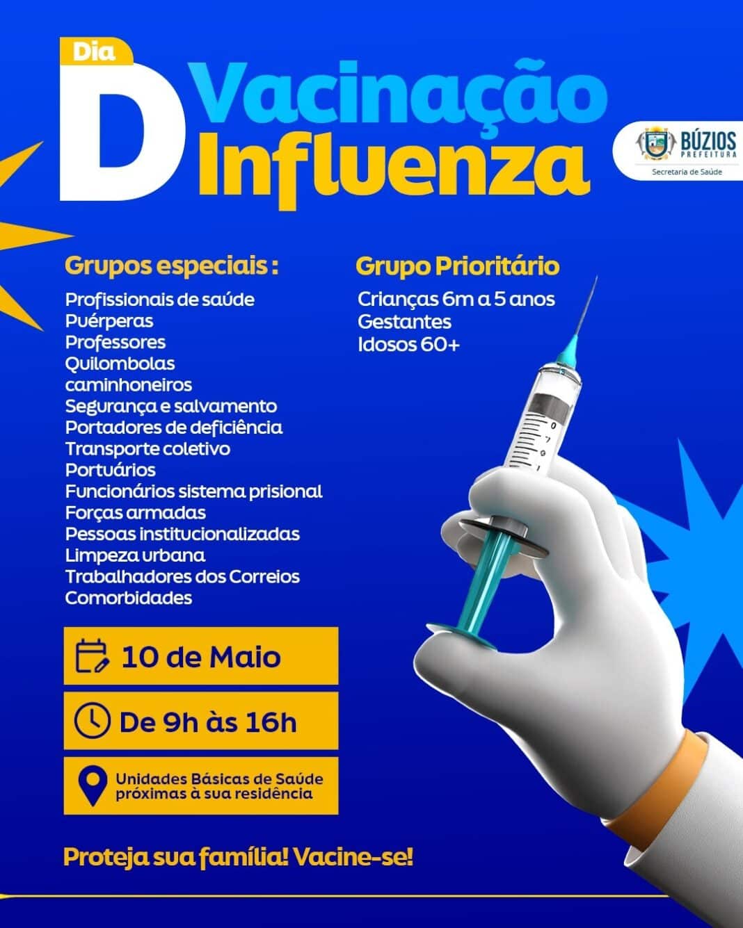 Prefeitura de Búzios promove Dia D em todas as unidades de saúde