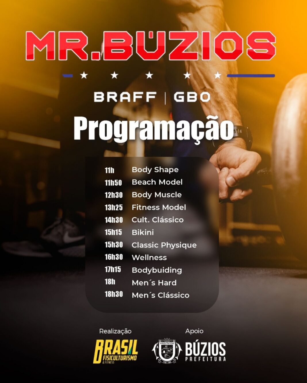 Quarta edição do Mister Búzios reúne atletas de todo o Brasil e promete agitar o cenário esportivo local