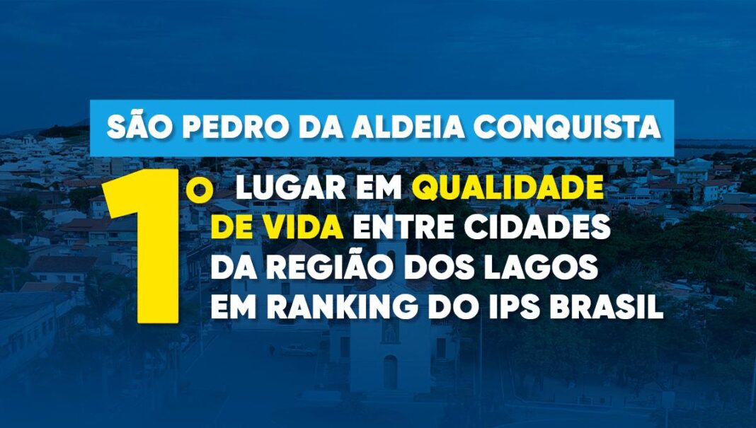 São Pedro da Aldeia conquista 1º lugar em qualidade de vida entre cidades da Região dos Lagos em ranking do IPS Brasil
