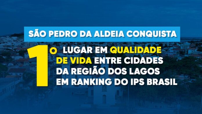 São Pedro da Aldeia conquista 1º lugar em qualidade de vida entre cidades da Região dos Lagos em ranking do IPS Brasil