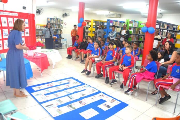Secretaria de Cultura promove atividade educativa para alunos da Escola Municipal Jacintho Luiz Caetano