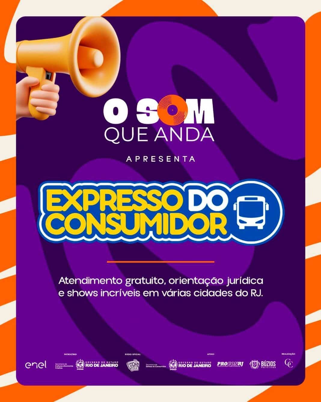 Armação dos Búzios recebe o evento O Som que Anda com o Expresso do Consumidor neste sábado