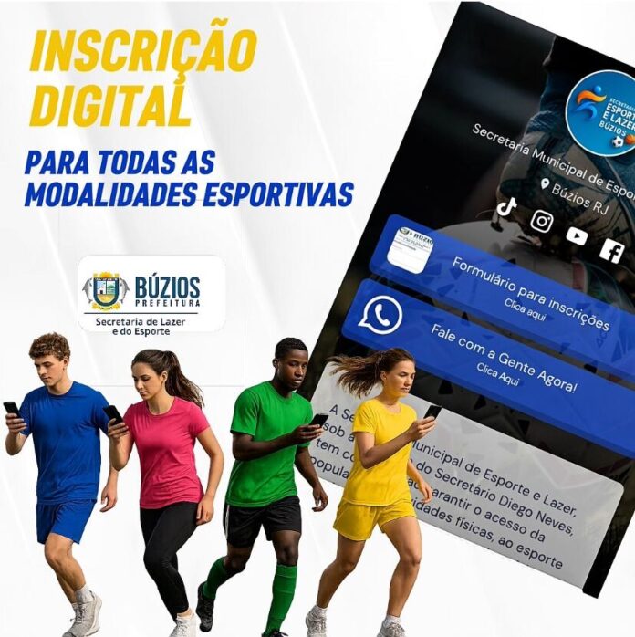  Búzios lança inscrição digital para modalidades esportivas em todos os polos do município