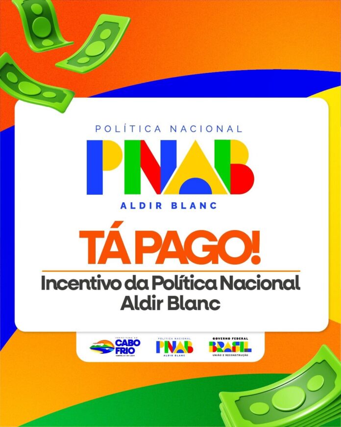 Cabo Frio realiza pagamento dos contemplados nos editais da PNAB
