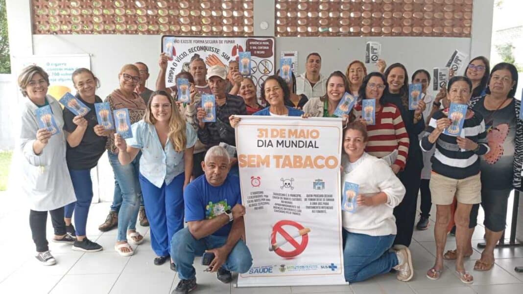 Campanha pelo Dia Mundial Sem Tabaco leva conscientização às unidades de saúde do Retiro e Vinhateiro