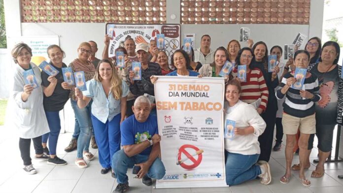 Campanha pelo Dia Mundial Sem Tabaco leva conscientização às unidades de saúde do Retiro e Vinhateiro