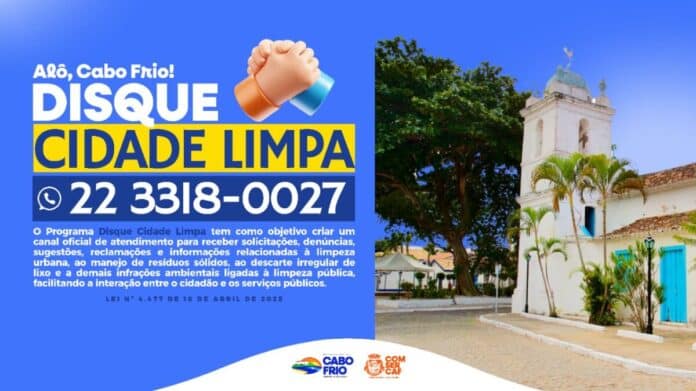 Comsercaf lança novo canal de atendimento direto com a população: “Disque Cidade Limpa”