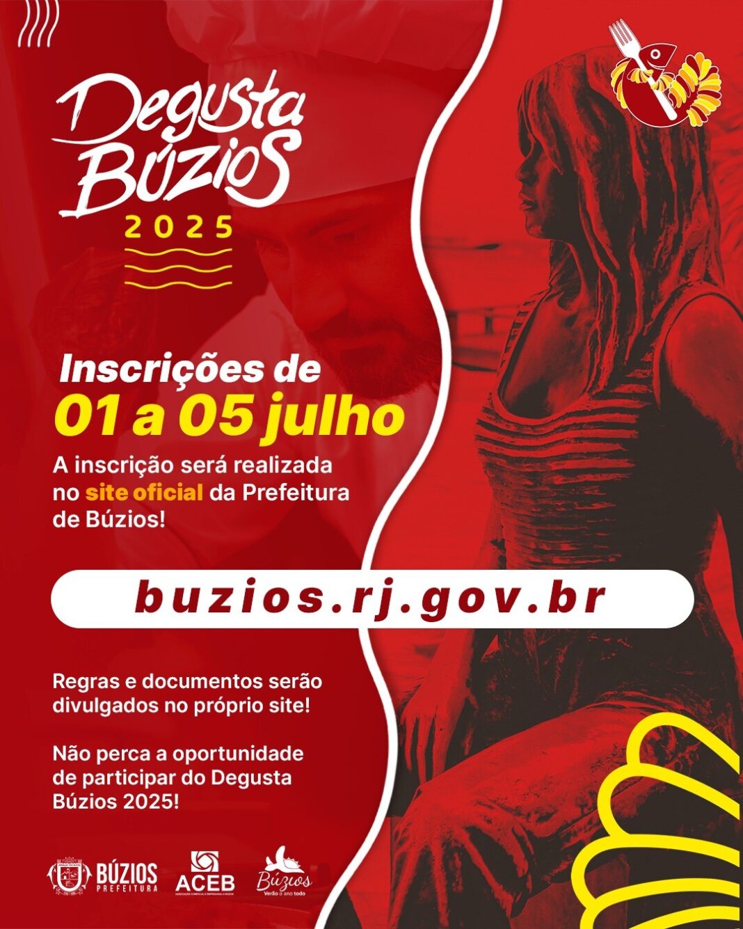 Degusta Búzios 2025: Inscrições Abertas de 1º a 5 de Julho