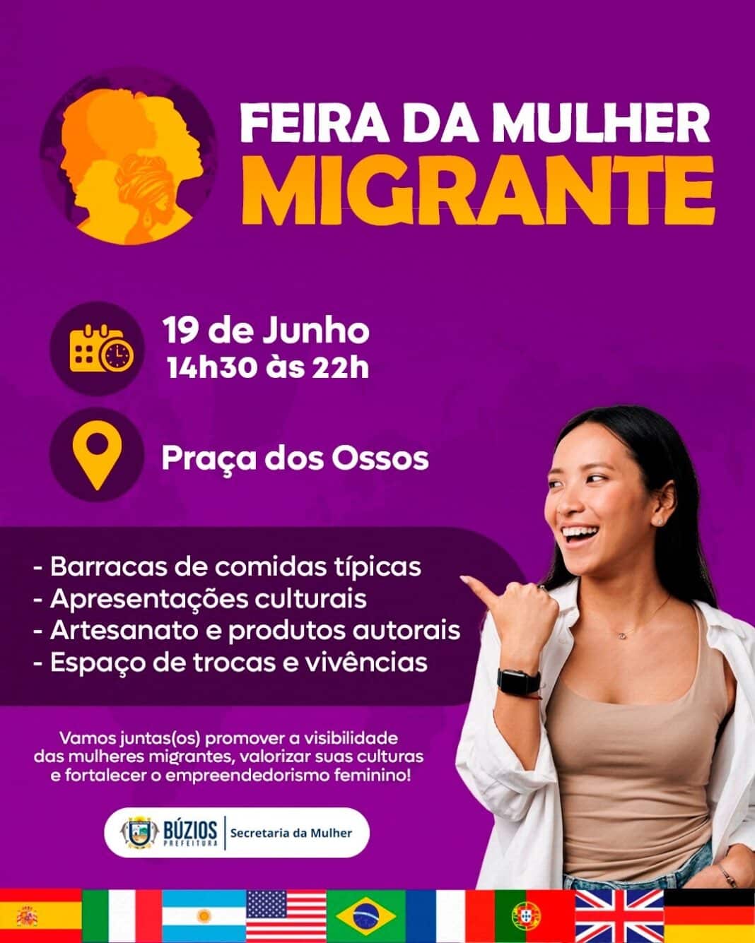 Feira da Mulher Migrante celebra o intercâmbio cultural e empreendedorismo feminino nesta quinta-feira na Praça dos Ossos