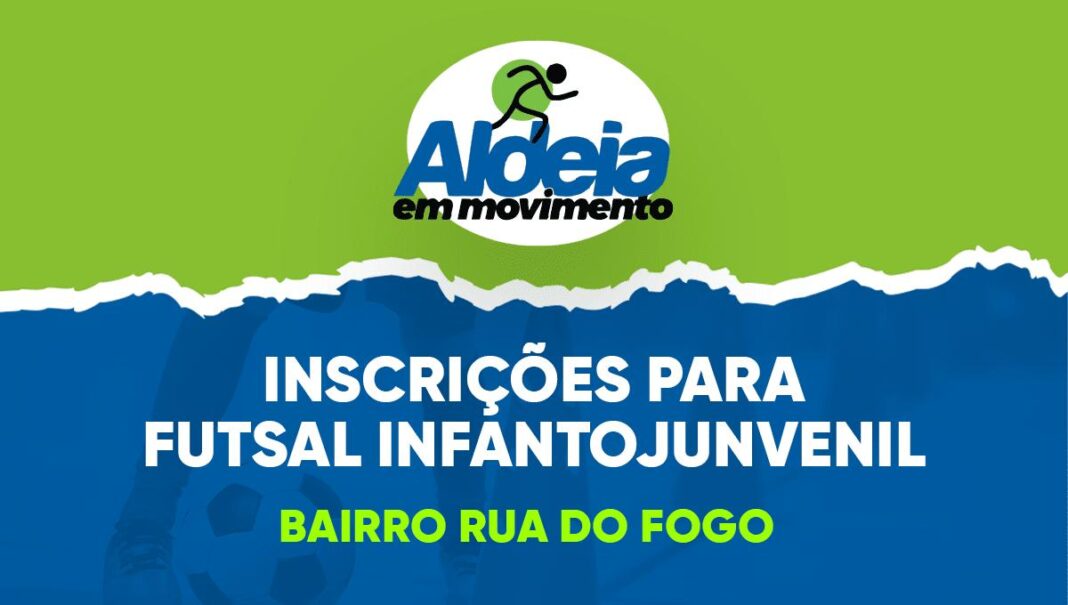 Inscrições para aulas gratuitas de futsal infantojuvenil na Rua do Fogo começam nesta segunda (16)