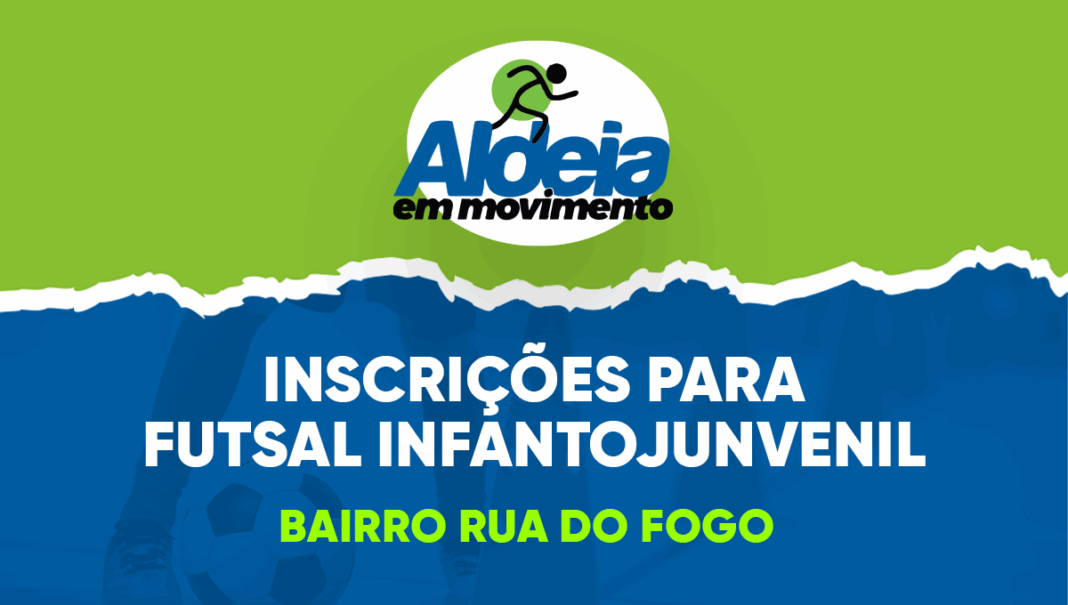 Inscrições para aulas gratuitas de futsal infantojuvenil na Rua do Fogo começam nesta segunda (16)
