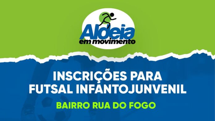 Inscrições para aulas gratuitas de futsal infantojuvenil na Rua do Fogo começam nesta segunda (16)