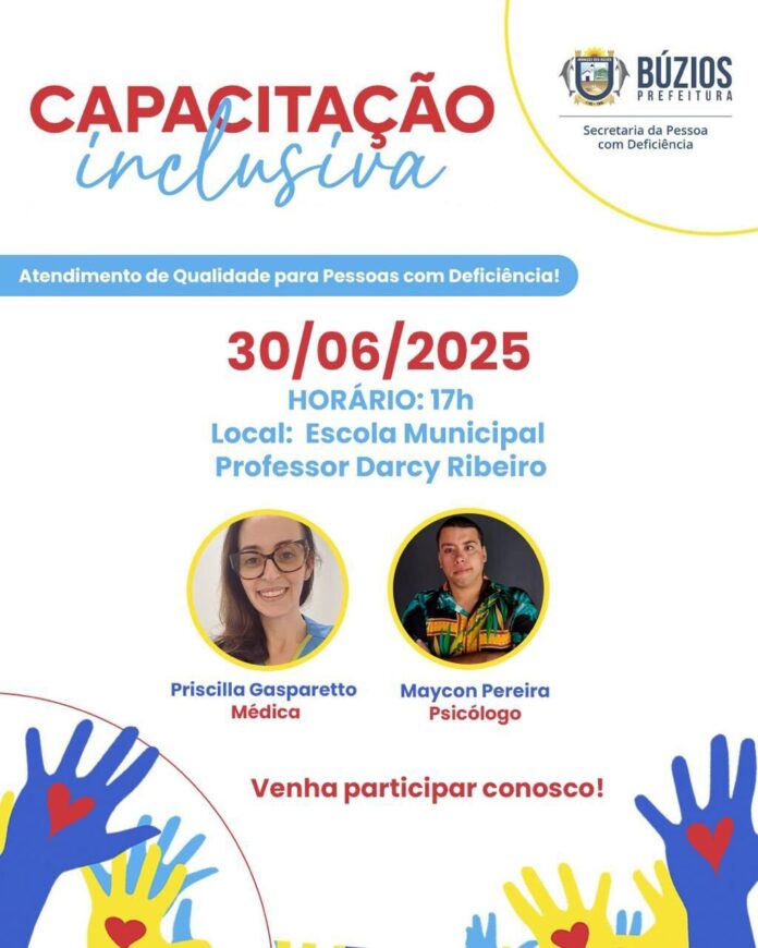 Prefeitura de Búzios promove capacitação sobre atendimento de qualidade para pessoas com deficiência