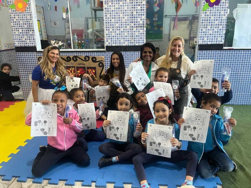 Alunos da Educação Infantil participam de atividades do Programa Saúde na Escola