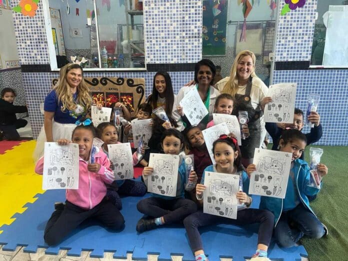 Alunos da Educação Infantil participam de atividades do Programa Saúde na Escola