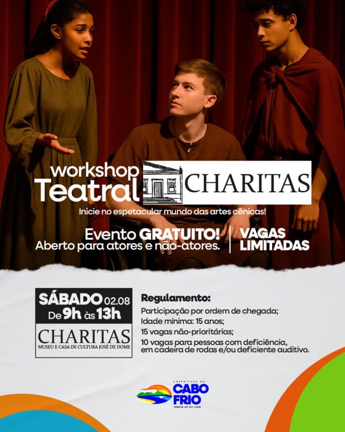 Charitas abre espaço para Workshop Teatral