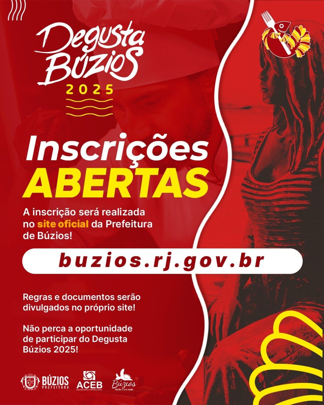 Degusta Búzios: Começa hoje a inscrição para estabelecimentos comerciais participarem do maior festival gastronômico da Região dos Lagos