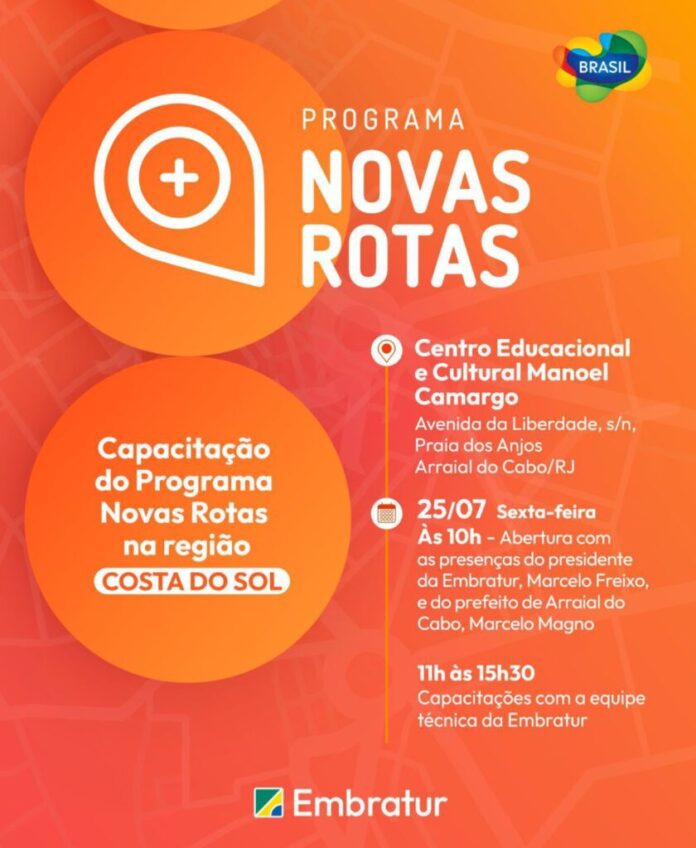 EMBRATUR realizará capacitação gratuita para profissionais do Turismo