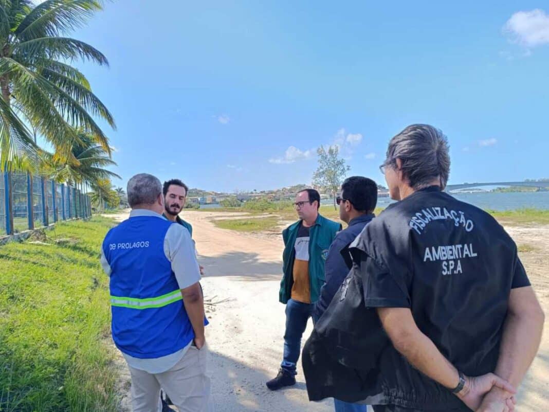 Núcleo Especial de Fiscalização de Saneamento aldeense realiza vistoria técnica junto à Prolagos