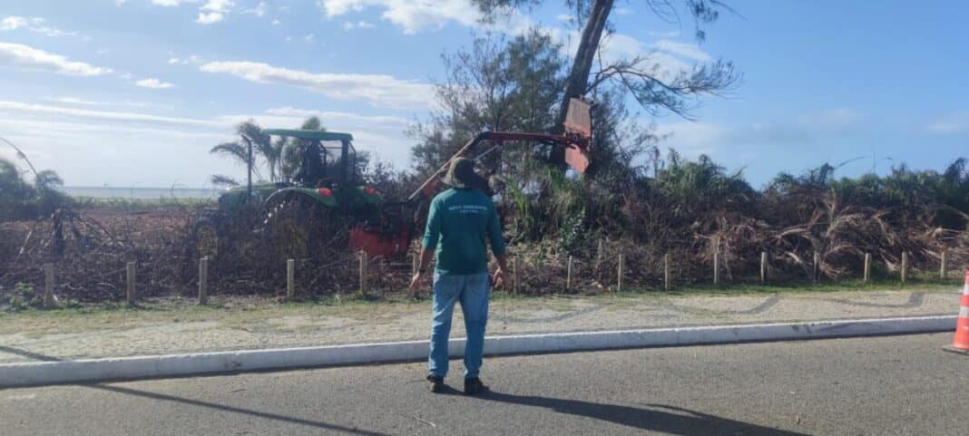 Orla das Palmeiras, em Cabo Frio, recebe ações de manutenção e ordenamento urbano