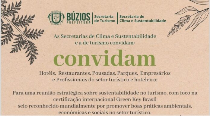 Prefeitura de Búzios promove reunião estratégica sobre sustentabilidade no turismo nesta quarta-feira