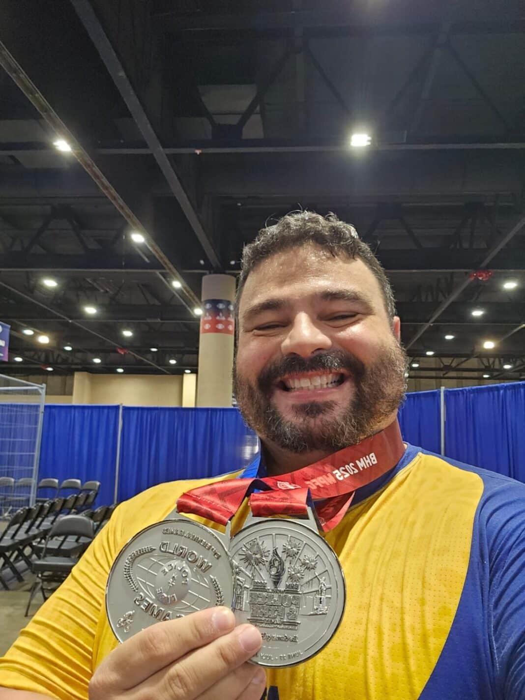 Representante de Búzios, Alexandre Emídio conquista duas medalhas de prata nos Jogos Mundiais de Policiais e Bombeiros