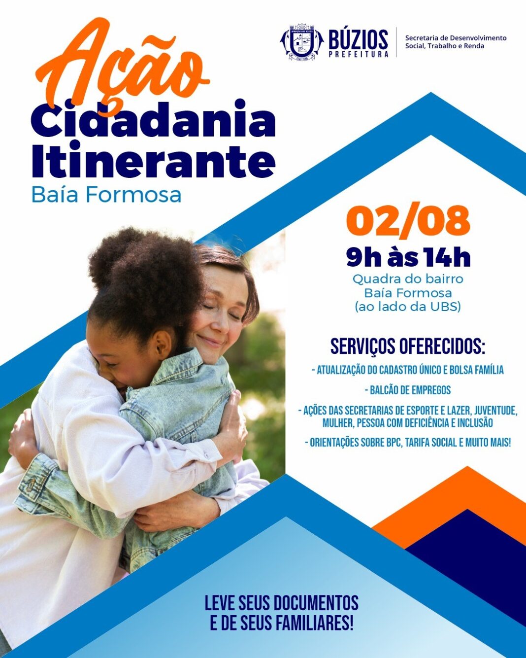 Secretaria de Desenvolvimento Social realiza ação de cidadania itinerante na Baía Formosa neste sábado (2)